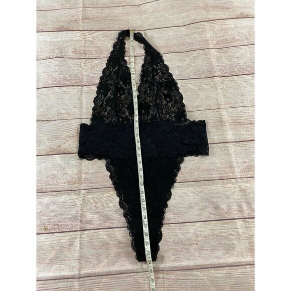 Frederick's Of Hollywood Sheer Black Lace Body Suit - 2XL - Picture 3 of 11